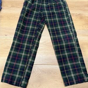 Mini Boden Boy’s Tartan Plaid Pants - Navy, Red, Yellow, Green